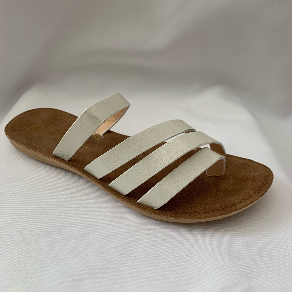 White sandals